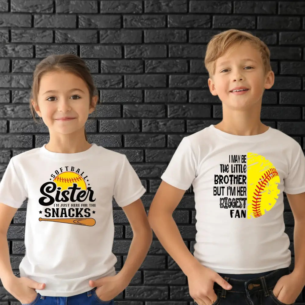 Brother Or Sister Softball Shirt