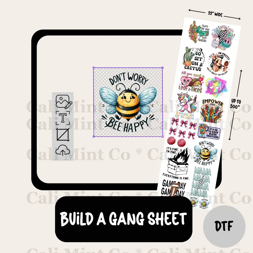 Build a Gang Sheet! With your designs and ours! Gang Sheet