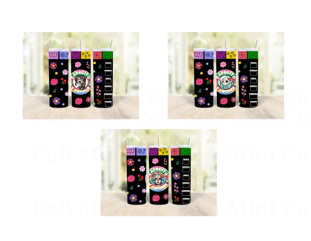 Cafecito & Chisme * 3 Styles To Choose Skinny Tumbler