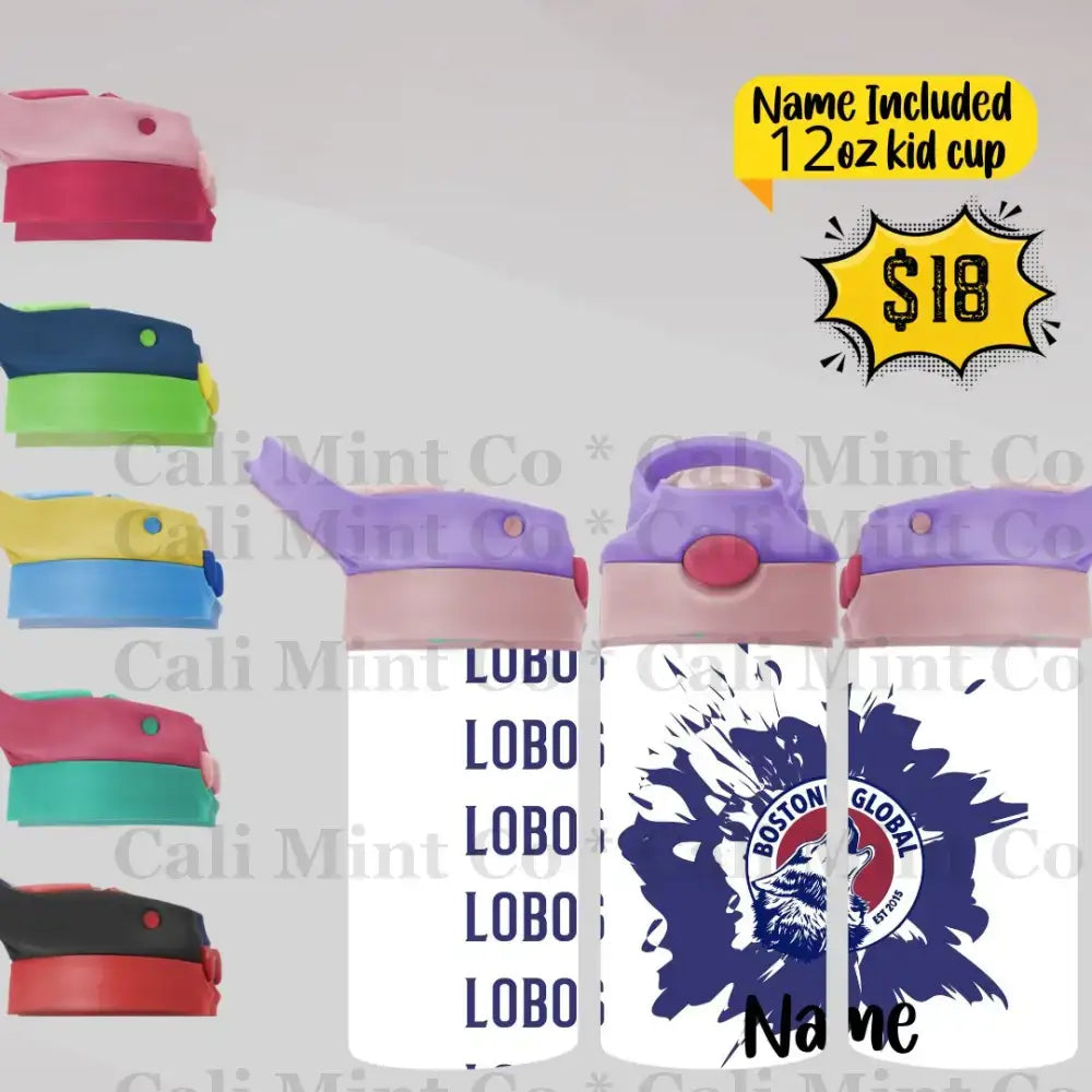 Kid Tumblers- Bostonia- Lobo Splash Tumbler