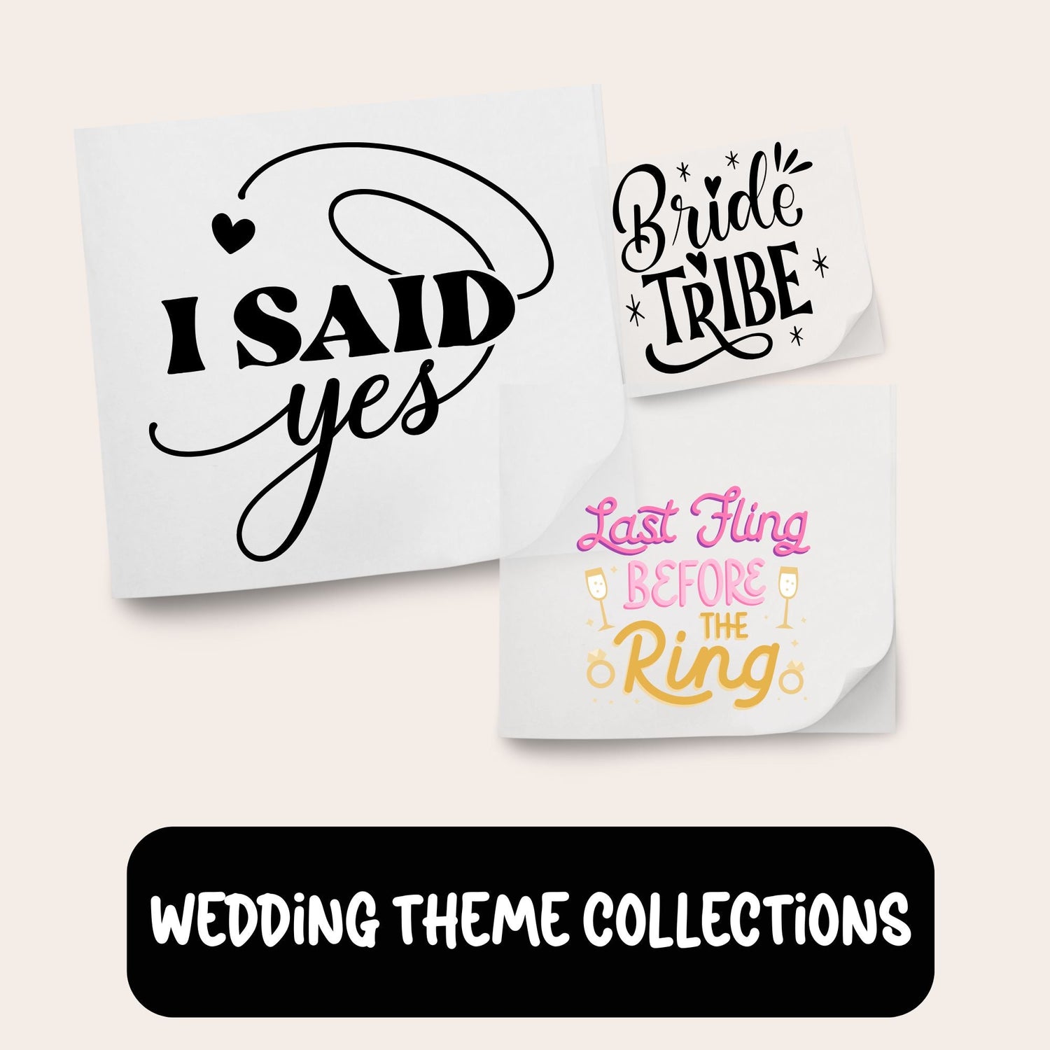 Wedding Related DTF Transfers