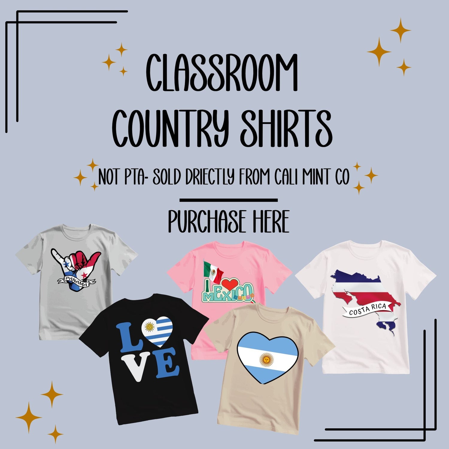Apparel - Bostonia Inspired and Classroom Countries