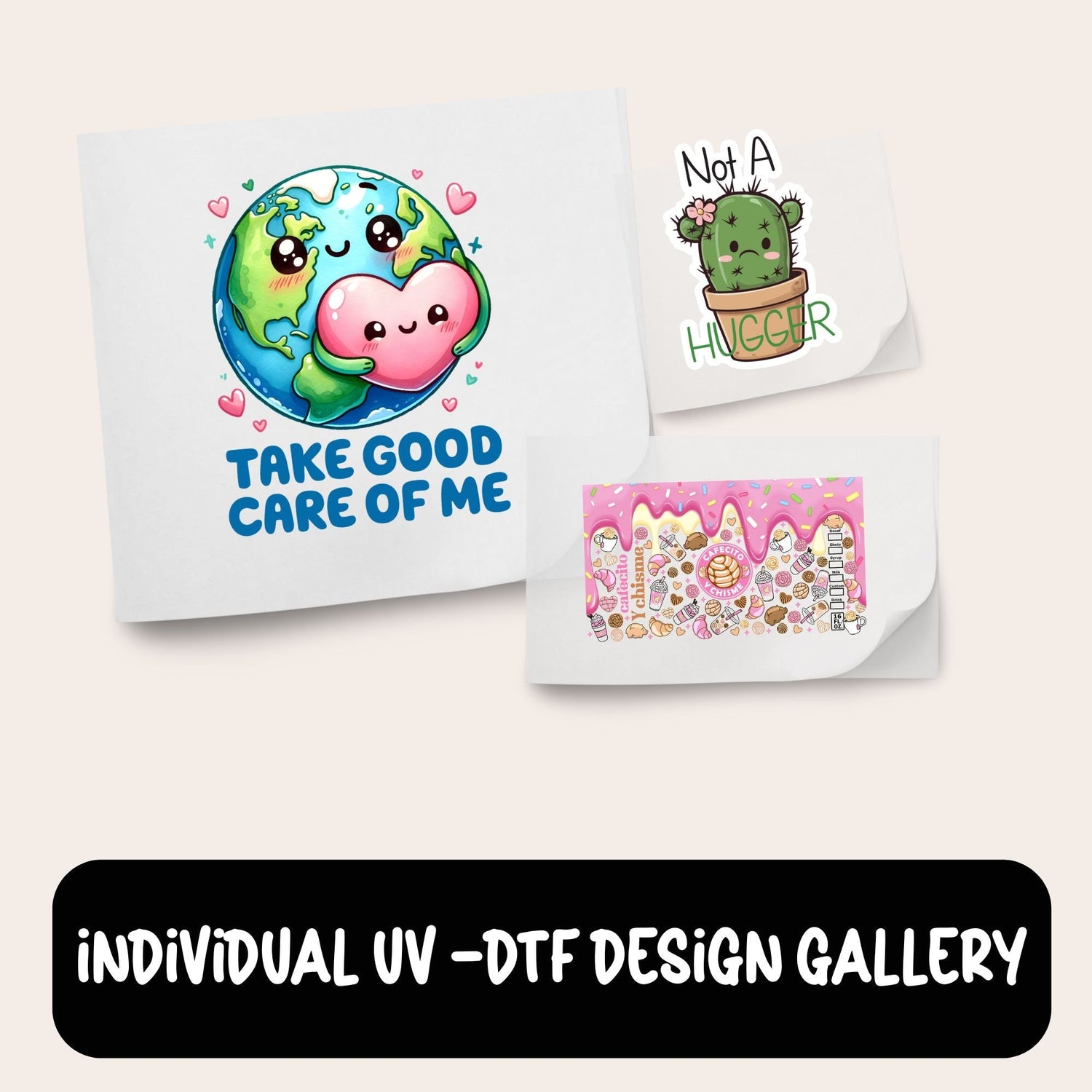 UVDTF INDIVIDUAL PRE-DESIGNED DECAL/STICKERS