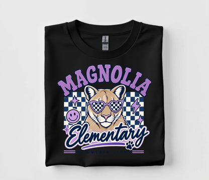 Magnolia Elementary – Mountain Lion Spirit Tee 💜🐾