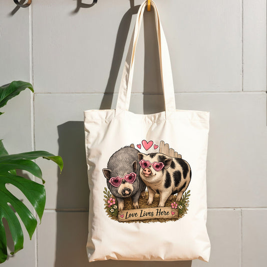 Hearts & Hooves Haven Tote Bag 1