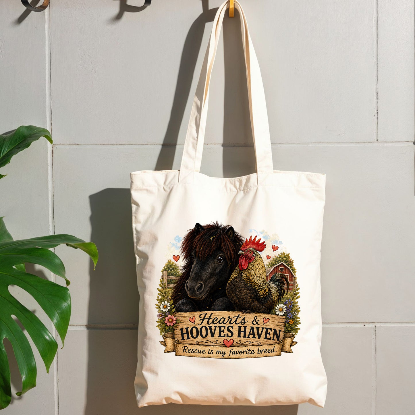 Hearts & Hooves Haven Tote Bag 4