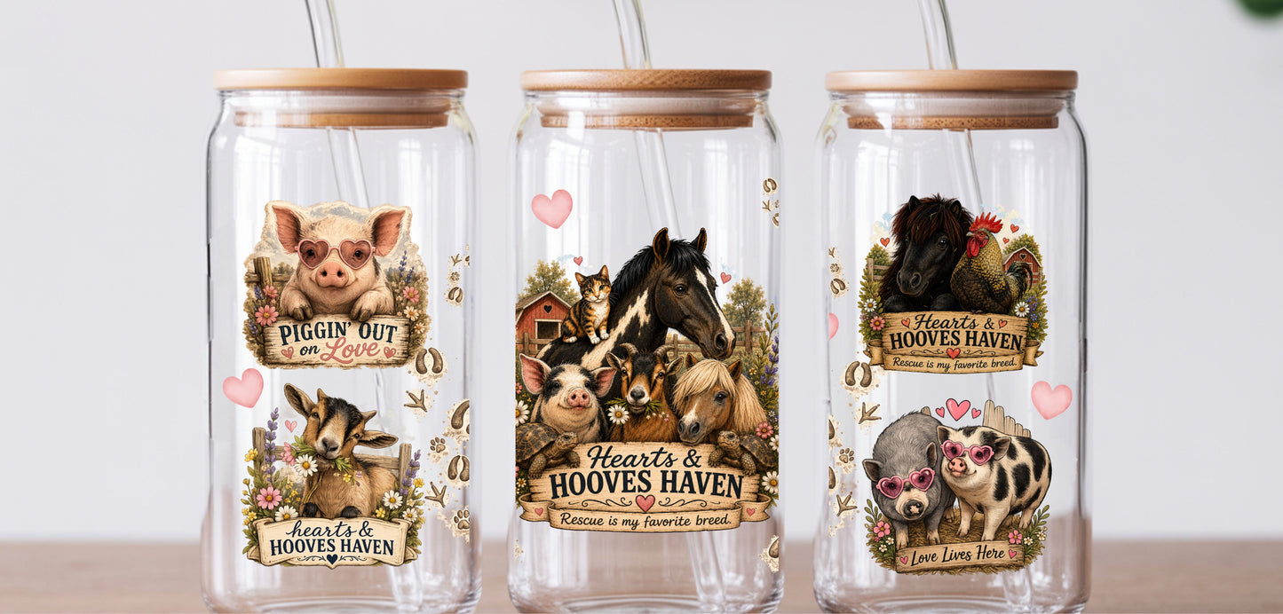 Hearts & Hooves Haven Glass Libbey Cup2