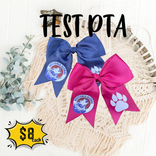 Hair Bow- TEST PTA - Cali Mint Co