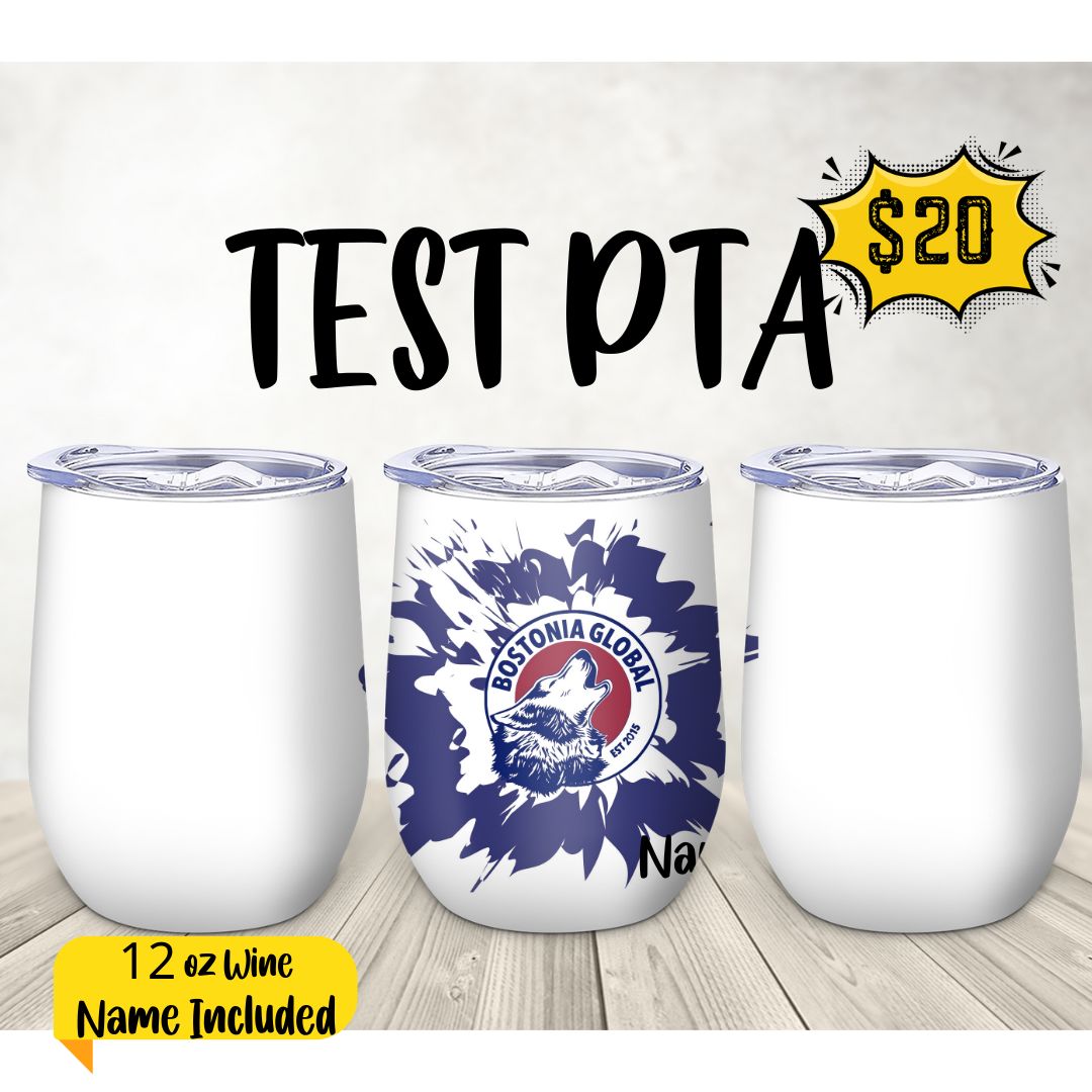 Bostonia Wine Tumbler- TEST PTA - Cali Mint Co