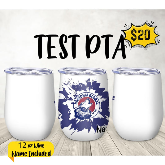 Bostonia Wine Tumbler- TEST PTA - Cali Mint Co