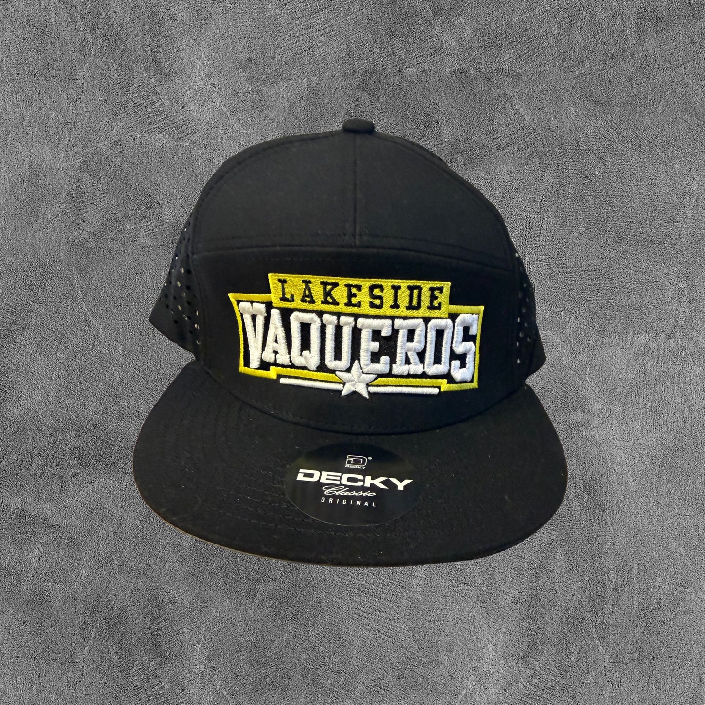 VAQHAT EMBROIDERED -White 7-panel Decky Mesh back