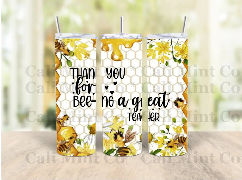 Bee Great Teacher Tumbler Drinkware