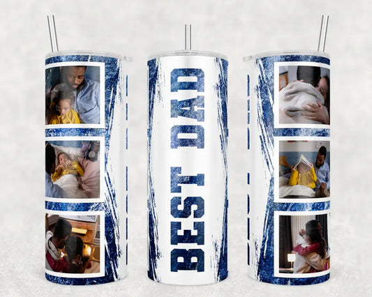 Best Dad Photo Tumbler Tumbler