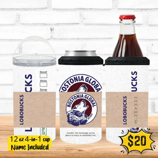 Bostonia 4-In-1 Tumbler- Lobo Coffee W/Sleeve Drinkware