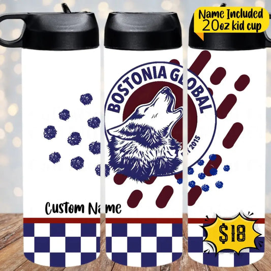 Bostonia Kid 20 Oz Tumbler - Checkered Drinkware