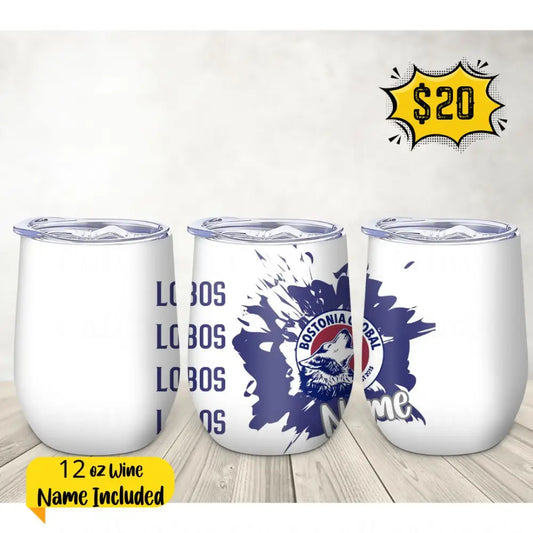 Bostonia Wine Tumbler- Lobo Splash Drinkware