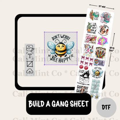 Build a Gang Sheet! With your designs and ours! Gang Sheet