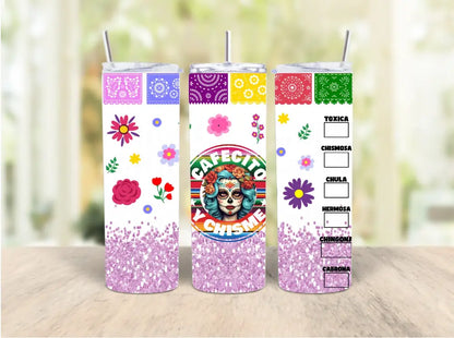 Cafe & Chisme Katrina Inspired Tumbler *3 Styles To Chose From Skinny