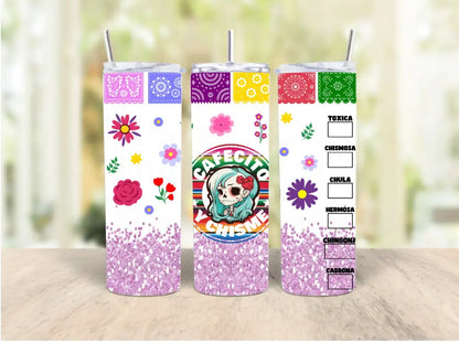 Cafe & Chisme Katrina Inspired Tumbler *3 Styles To Chose From Skinny