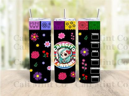 Cafecito & Chisme * 3 Styles To Choose Skinny Tumbler