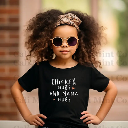 Chicken Nugs And Mama Hugs Child Shirt Shirt