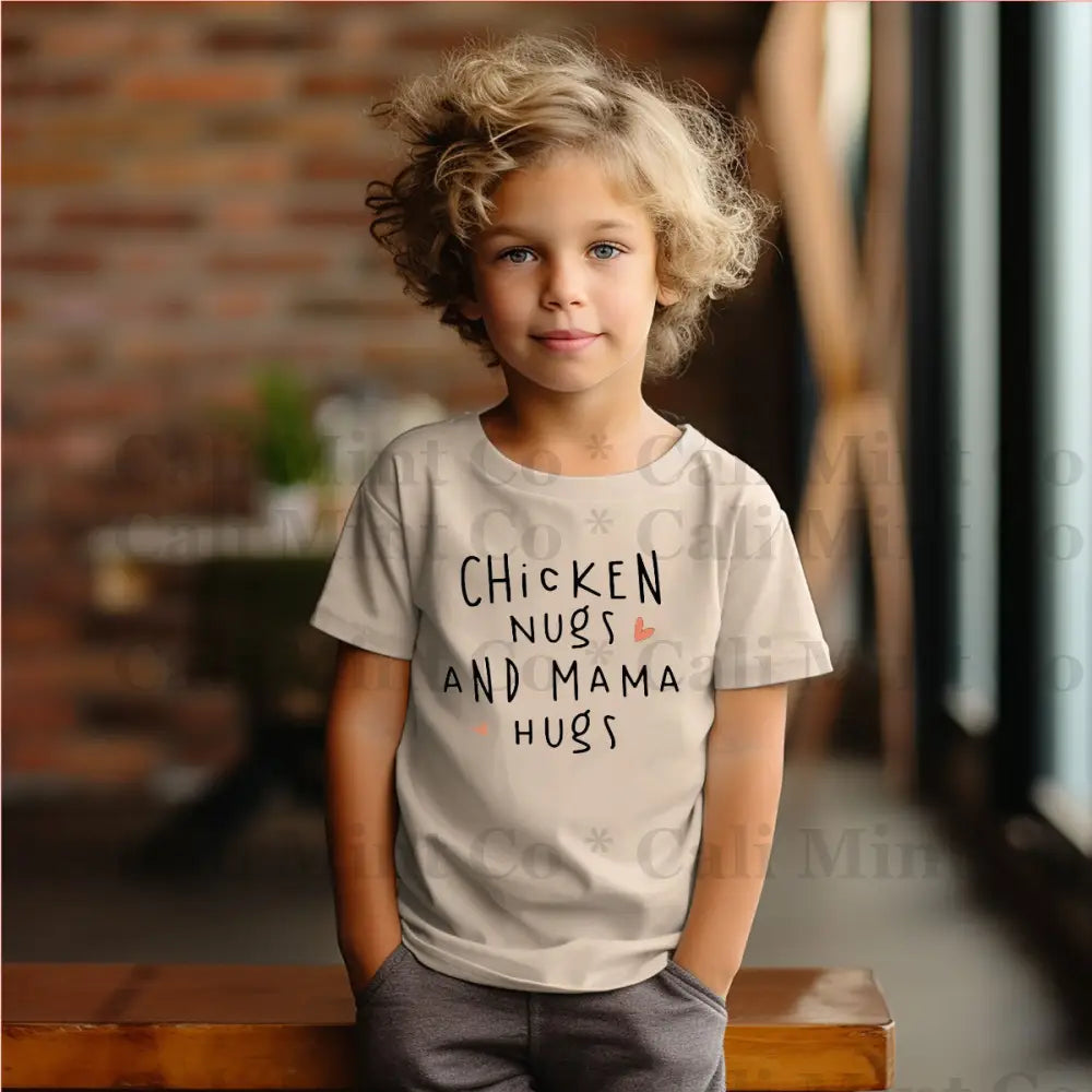 Chicken Nugs And Mama Hugs Child Shirt Shirt