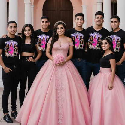 Custom Quinceañera Court Shirts Shirt