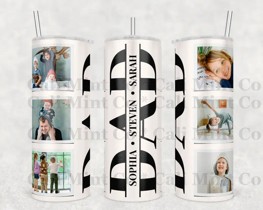 Dad Custom Photo And Name Tumbler Tumbler