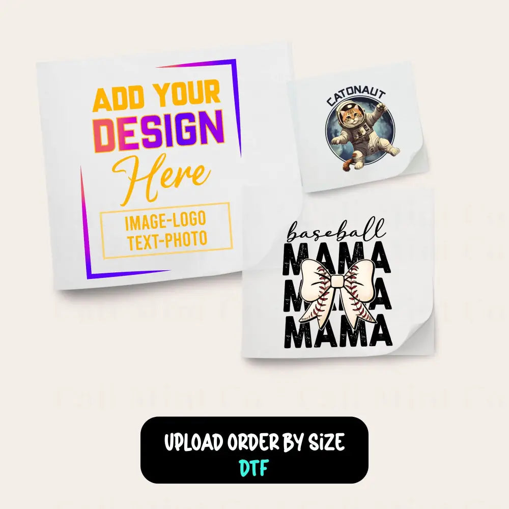 DTF ORDER BY SIZE Gang Sheet