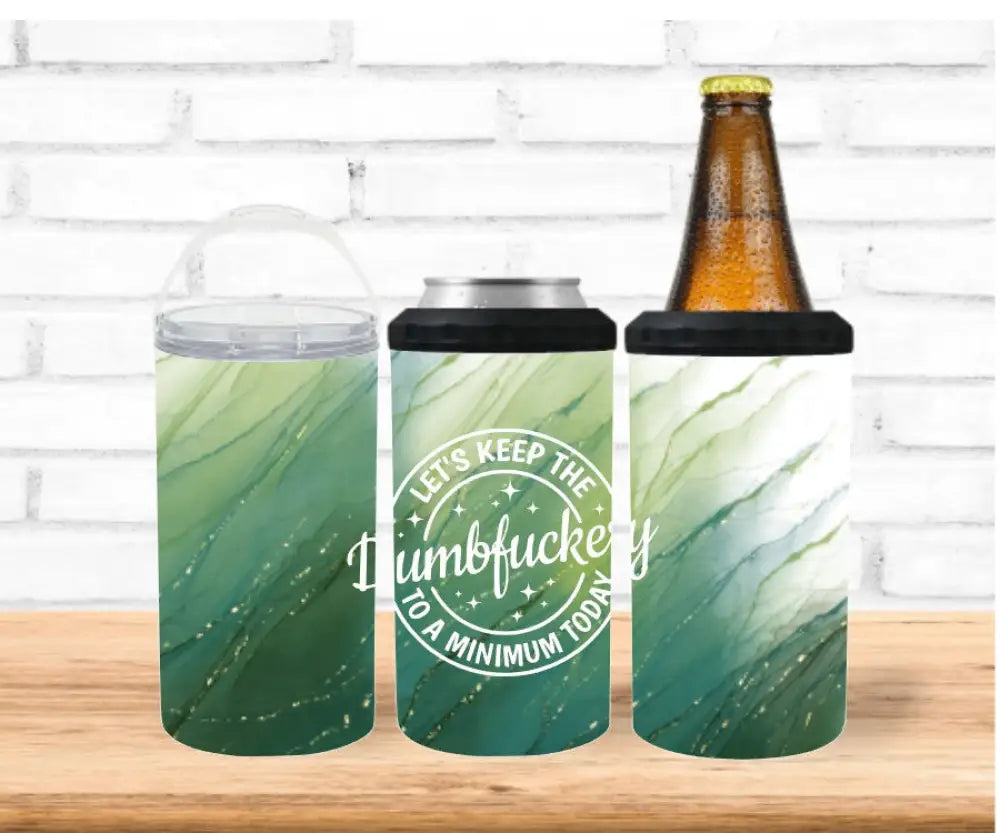 Dumbfuckery 4In1 Tumbler ~ 3 Colors To Choose From Drinkware