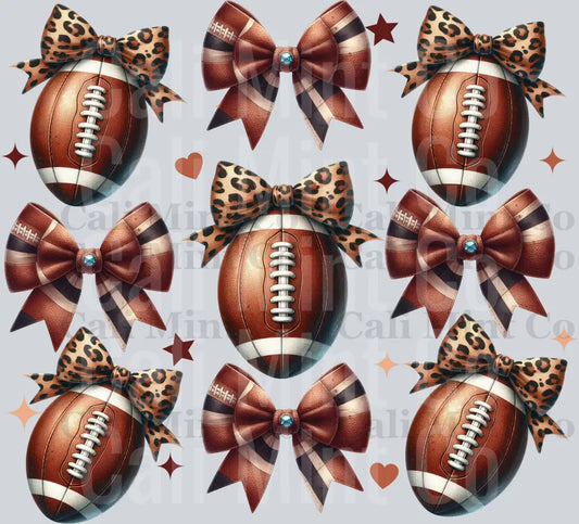 football Rugby Ball & Bow