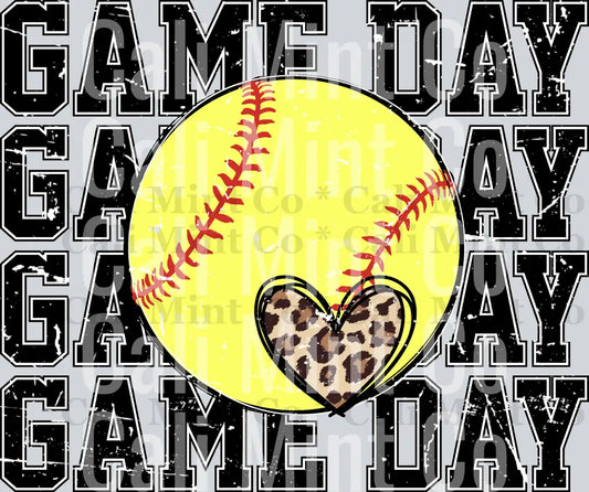 Game day softball
