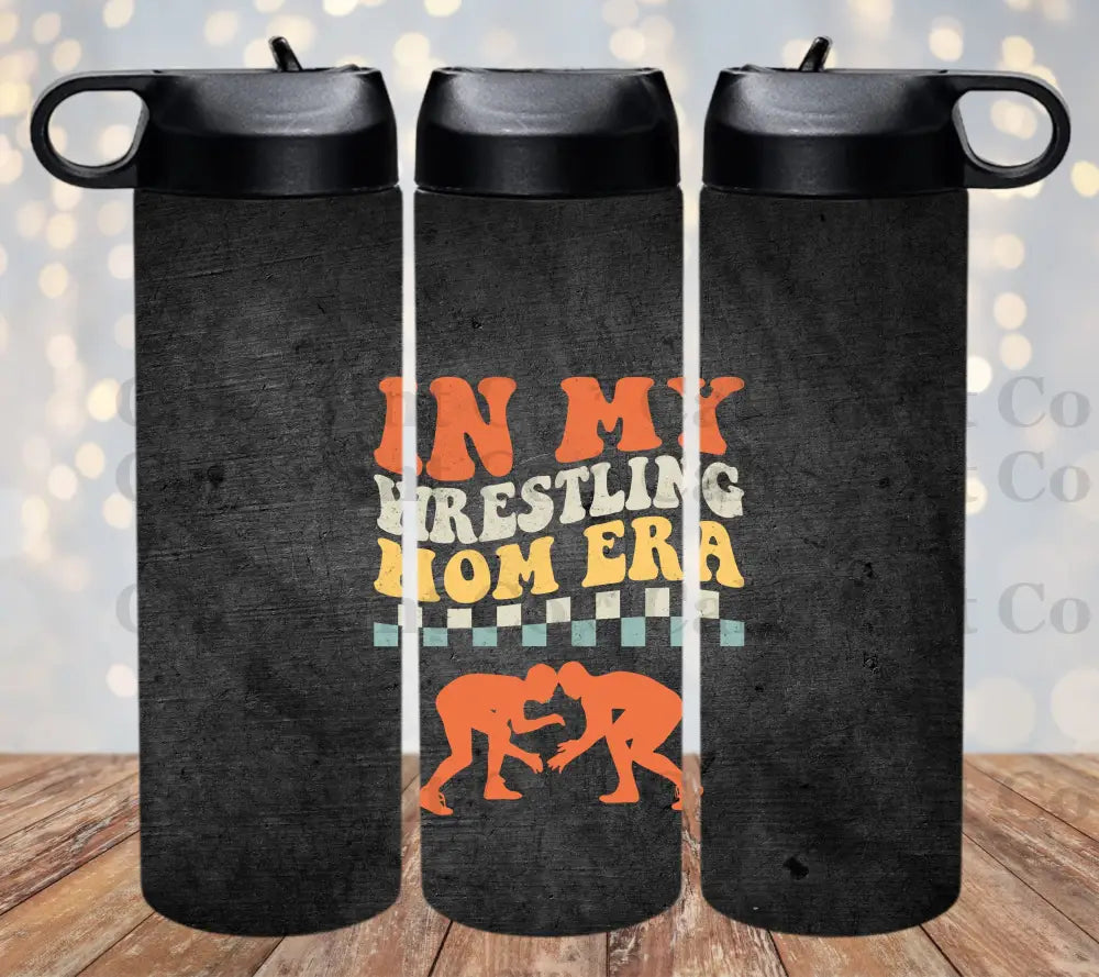 In My Wrestling Mom Era Tumbler Skinny Tumbler