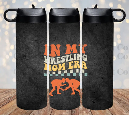 In My Wrestling Mom Era Tumbler Skinny Tumbler