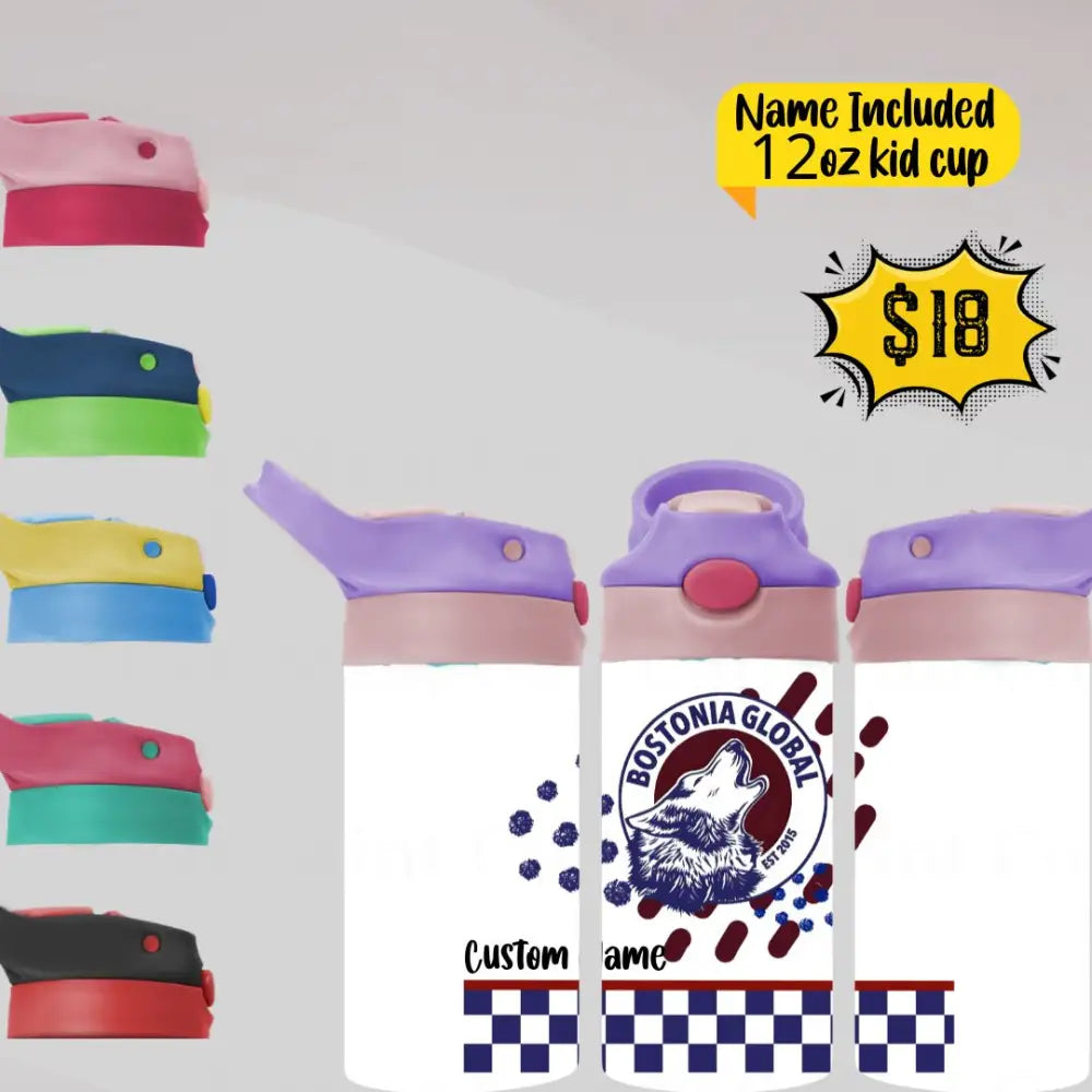 Kid Tumblers- Bostonia- Checkered Tumbler