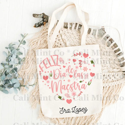 Maestra Heart Words Tote Bag