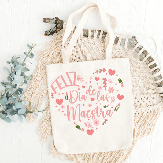 Maestra Heart Words Tote Bag