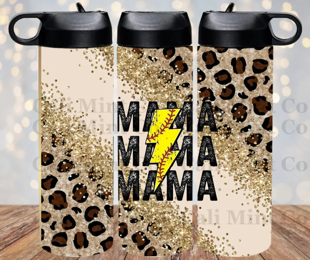 Mama Cheetah Softball Mom Tumbler Skinny Tumbler