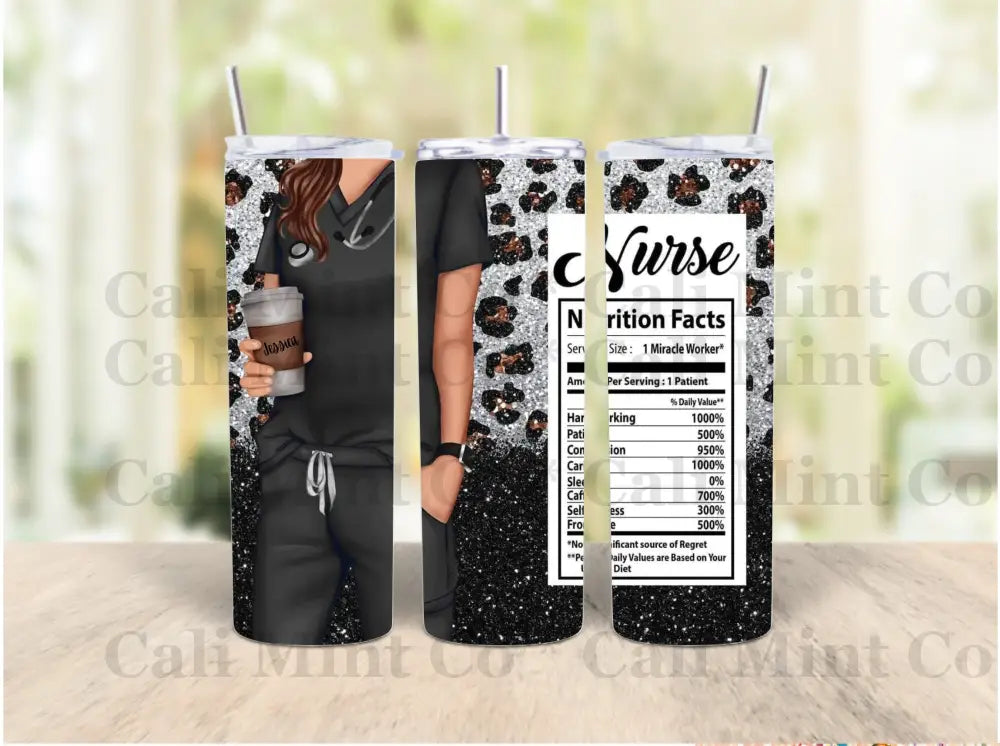 Nurse Nutrition Tumbler With Custom Name Option *Multiple Styles Skinny Tumbler