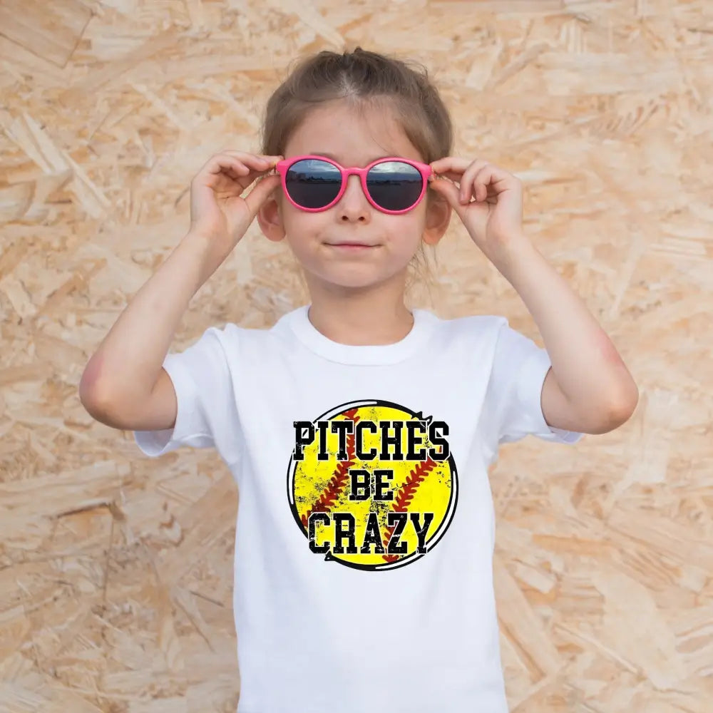 Pitches Be Crazy Softball Shirt