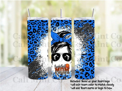 Select Your Sport Mom Tumbler *Customized With 1 Color And Team Logo Or Name Drinkware