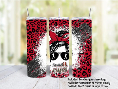 Select Your Sport Mom Tumbler *Customized With 1 Color And Team Logo Or Name Drinkware