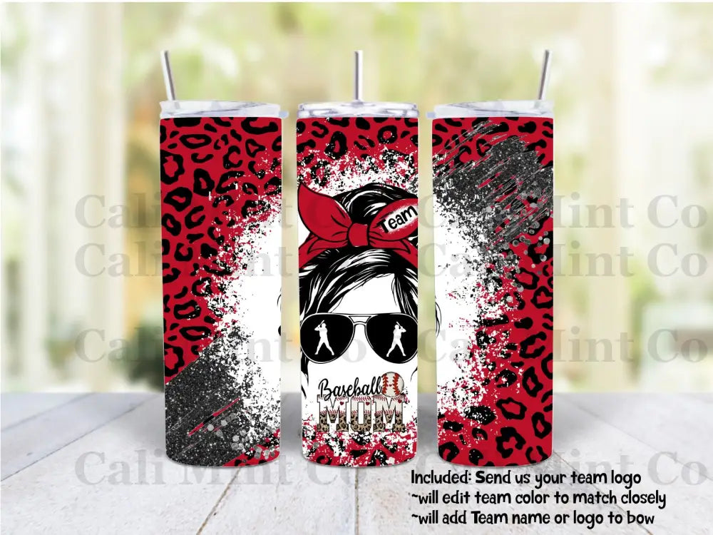Select Your Sport Mom Tumbler *Customized With 1 Color And Team Logo Or Name Drinkware