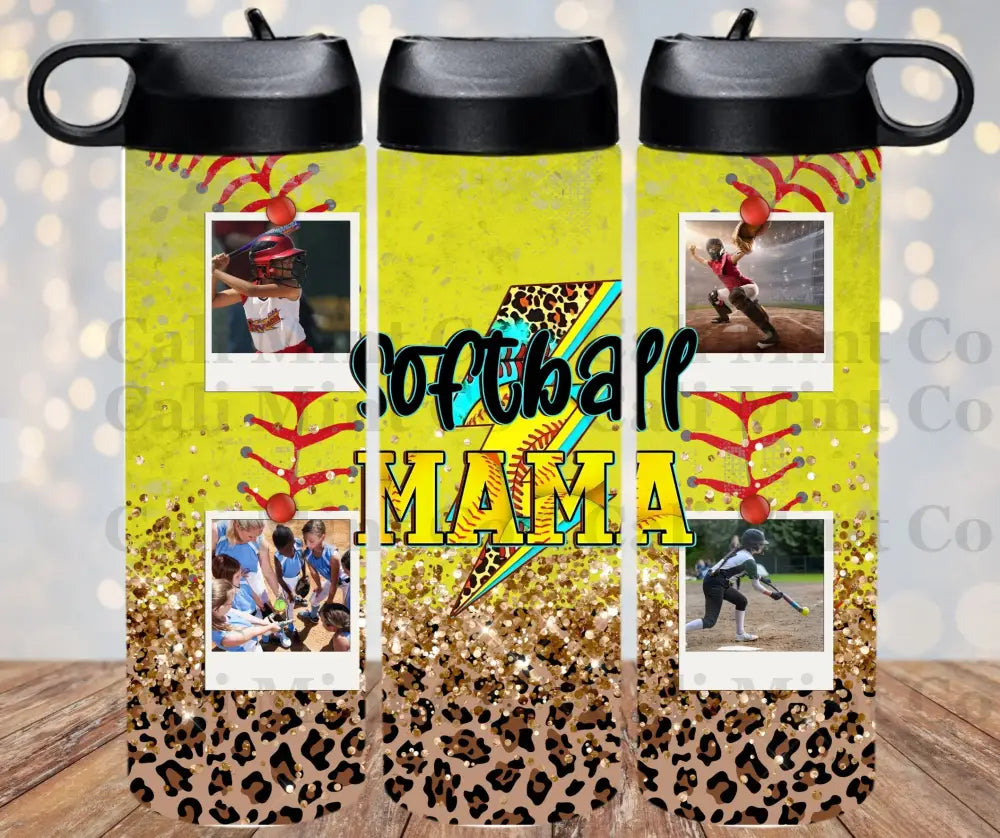 Softball Mom Custom Photo Tumbler Skinny Tumbler