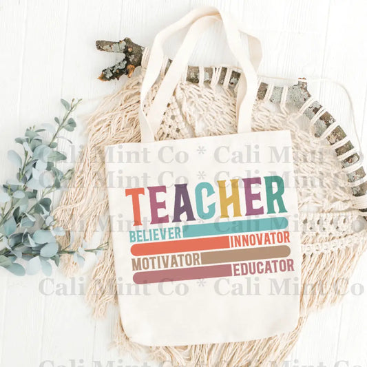 Teacher Blocks Tote Bag