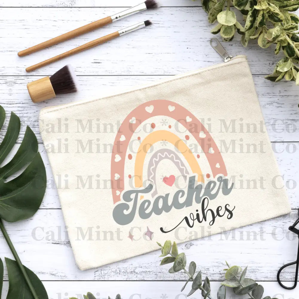 Teacher Canvas Makeup Bag Canvas Bag