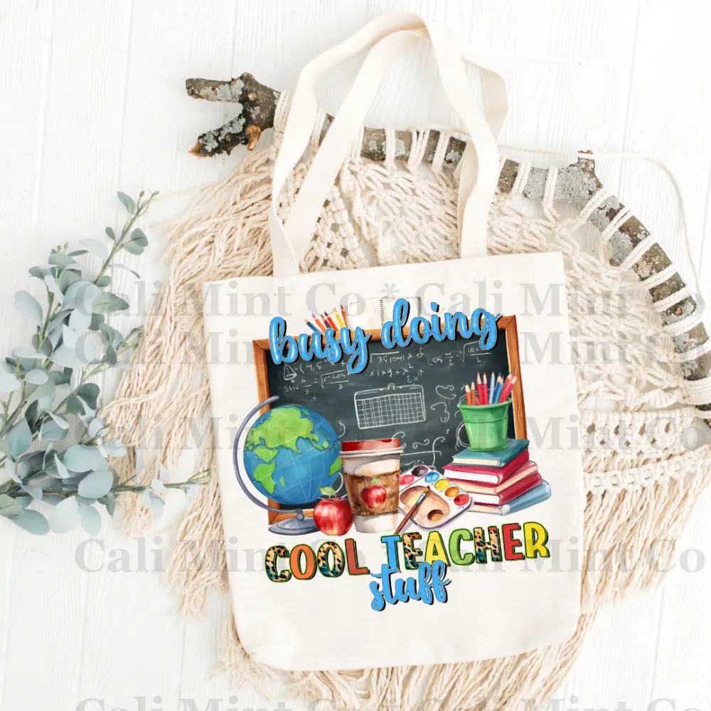 Teacher Cool Stuff Tote Bag