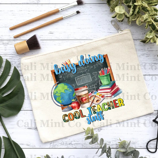 Teacher Cool Things Canvas Makeup Bag Canvas Bag