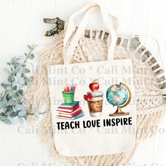 Teacher Love Inspire2 Tote Bag