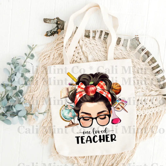 Teacher One Loved Tote Bag